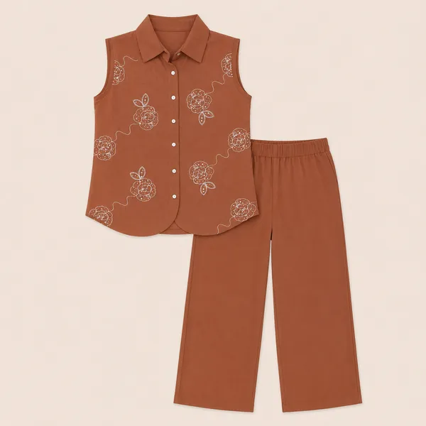 Rich_Rang_Girls_Floral_Embroidered_Sleeveless_Co-Ord_Set