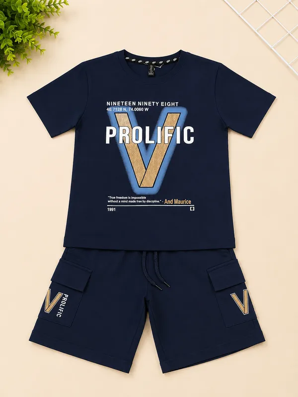 Dolphin_Boys_Printed_T-Shirt_&_Cargo_Shorts_Co-Ord_Set_|_Stylish_Casual_Wear_Outfit_Set