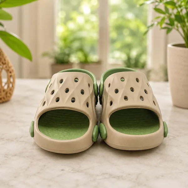 Kids_Open_Toe_Garden_Clogs_|_Lightweight_EVA_Clogs_with_Adjustable_Back_Strap_|_Soft_Cushioned_Anti-Slip_Summer_Sandals_for_Boys_&_Girls_|_Beige_&_Light_Green