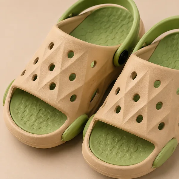 Kids_Open_Toe_Garden_Clogs_|_Lightweight_EVA_Clogs_with_Adjustable_Back_Strap_|_Soft_Cushioned_Anti-Slip_Summer_Sandals_for_Boys_&_Girls_|_Beige_&_Light_Green