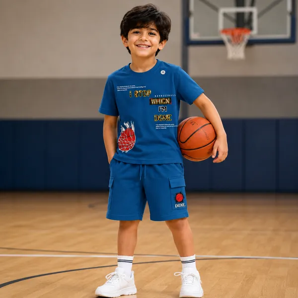 Dolphin_Boys_Printed_T-Shirt_&_Cargo_Shorts_Co-Ord_Set_|_Stylish_Casual_Wear_Outfit_Set