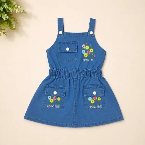 Girls_4-Piece_Denim_Dress_Set_|_Denim_Pinafore_Dress_with_T-Shirt,_Hairband_&_Matching_Bag_|_Stylish_Casual_Outfit_for_Girls