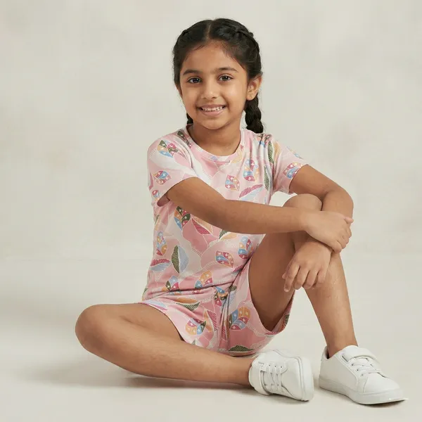 AURA_MODA_CUTE_PRINTED_GIRLS_T-SHIRT_&_SHORTS_SET_SUMMER_COMFORT_COLLECTION