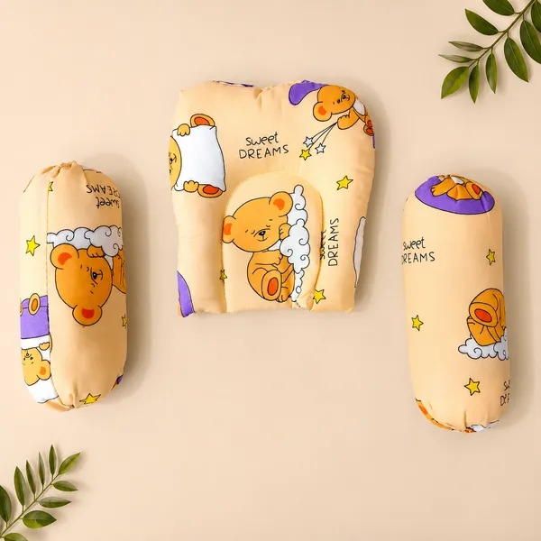4-Piece_Newborn_Baby_Bedding_Set_|_Soft_Cotton_Baby_Mattress_with_Pillow_&_Bolsters