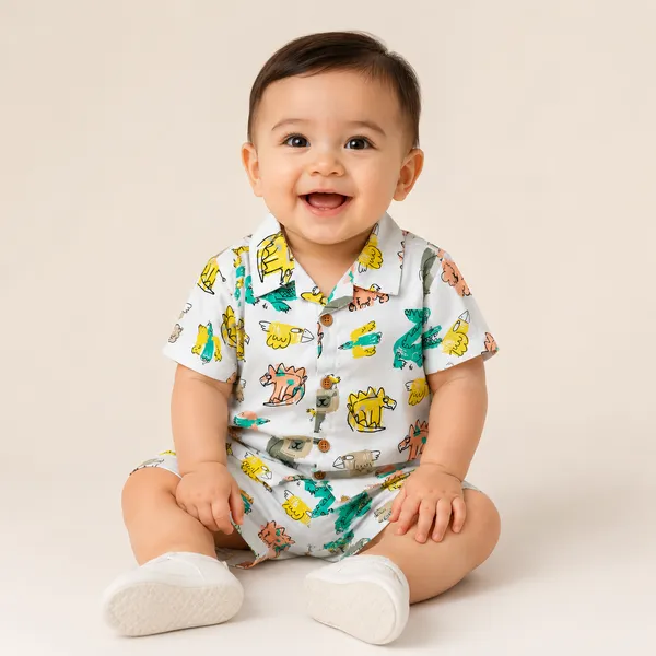 Natkhat_Boys_Lightweight_Summer_Shirt_&_Shorts_Set_|_Animal_Print_Collection