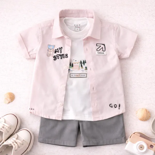 Miniboo_Boys_3-Piece_Cotton_Shirt_&_Shorts_Set__Stylish_T-Shirt_Co-ord_Outfit