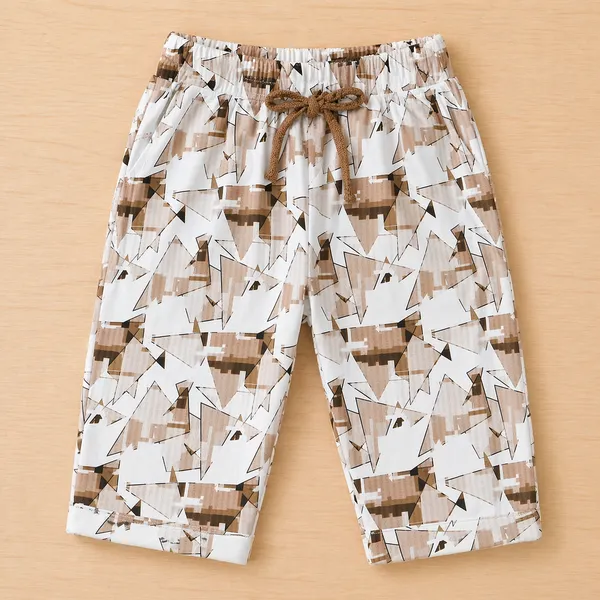 DOLPHIN_TRENDY_PRINTED_KIDS_T-SHIRT_&_CAPRI_(3/4TH)_SET_ABSTRACT_SUMMER_COLLECTION