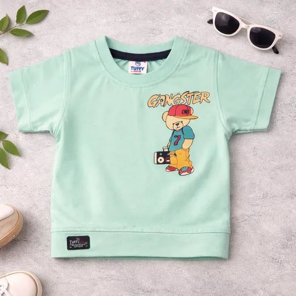 Tuffy_Boys_Cotton_T-Shirt_&_Shorts_Set_Gangster_Bear_Printed_Co-ord_Outfit