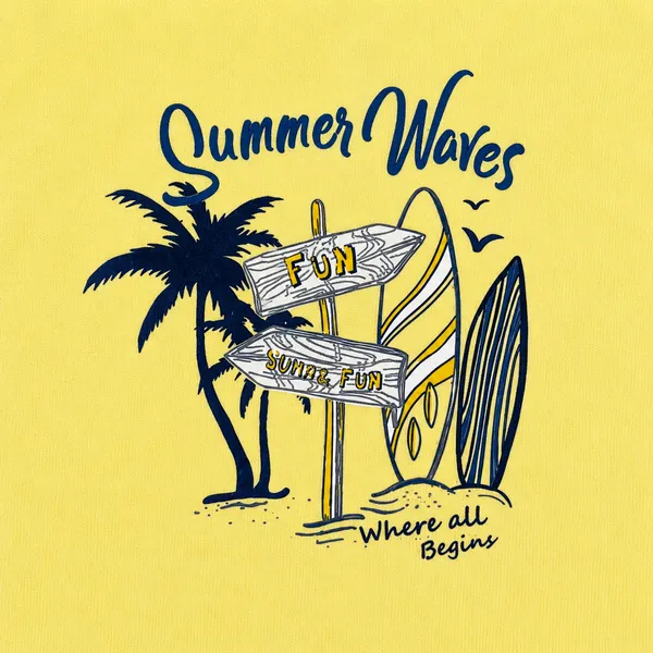 Boys_Yellow_Cotton_Sleeveless_Vest_|_Summer_Waves_Printed_Round_Neck_Tank_Top_|_Soft_Everyday_Innerwear_for_Kids