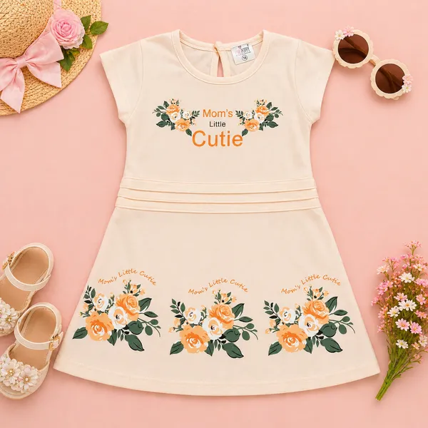 Pink_Poppy_Girls_Mom's_Little_Cutie_Floral_Printed_A-Line_Dress