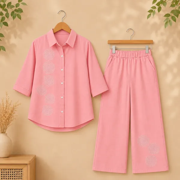 Rich_Rang_Girls_Embroidered_Circle_Design_Shirt_&_Palazzo_Co-Ord_Set