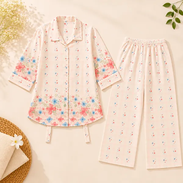 Girls_Floral_Printed_Shirt_&_Wide-Leg_Pant_Co-Ord_Set