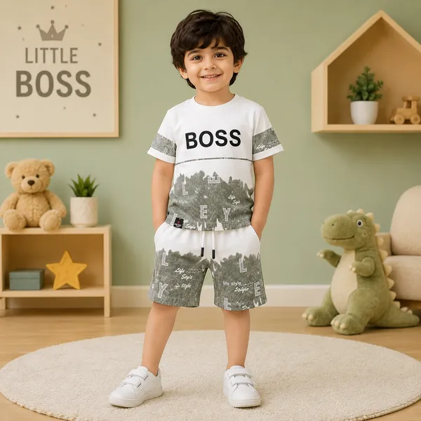 LIFE_STYLE_TRENDY__BOSS__PRINT_BOYS_T-SHIRT_&_SHORTS_SET___PREMIUM_STREET_STYLE_COLLECTION