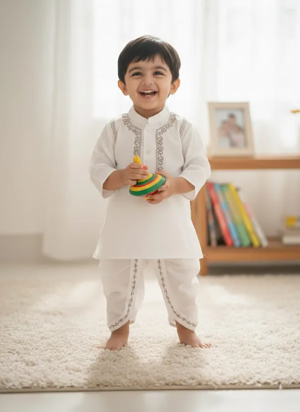TAJ_KIDS_CLASSIC_WHITE_EMBROIDERED_ETHNIC_KURTA_SET_WITH_DHOTI
