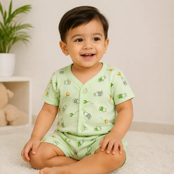 Natkhat_Baby_Cotton_Night_Suit_Set_Soft_Bunny_Print_Half_Sleeve_T-Shirt_&_Shorts_Co-Ord_Set_for_Infants_and_Toddlers