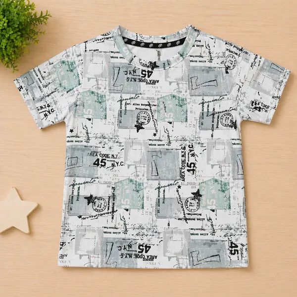 DOLPHIN_TRENDY_PRINTED_KIDS_T-SHIRT_&_CAPRI_(3/4TH)_SET_ABSTRACT_SUMMER_COLLECTION