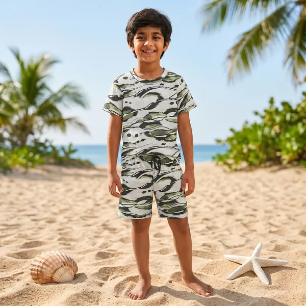 DOLPHIN_TRENDY_PRINTED_KIDS_CO-ORD_SET_(T-SHIRT_&_SHORTS_COMBO)_�_ABSTRACT_SUMMER_COLLECTION