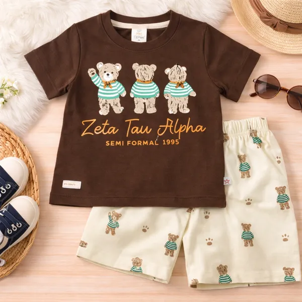 Mini_Donuts_Kids_Cotton_T-Shirt_&_Shorts_Set__Cute_Bear_Printed_Co-ord_Outfit