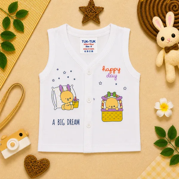Tuk_Tuk_Happy_Day_Bunny_Print_Newborn_Baby_Cotton_Clothing_Set_(2_Style_Combo)