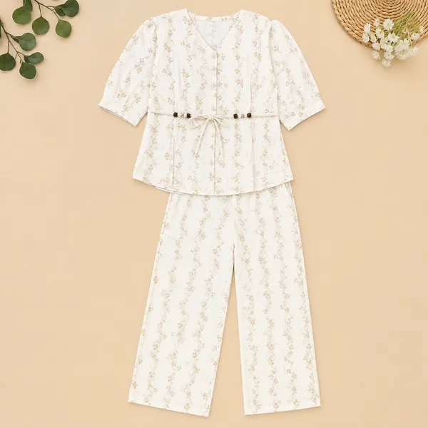 Rich_Rang_Girls_Elegant_Floral_Print_Co-Ord_Set_with_Waist_Tie_Belt