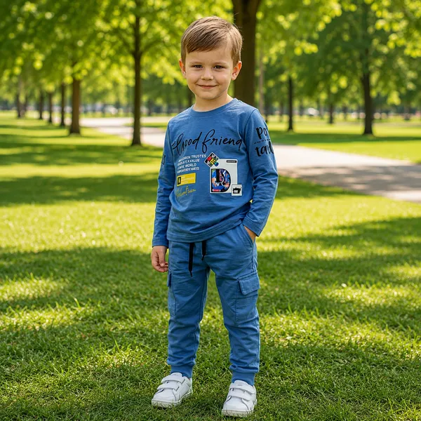 BM_KIDS_FULL_SLEEVE_"GOOD_FRIEND"_T-SHIRT_&_TRACK_PANT_SET