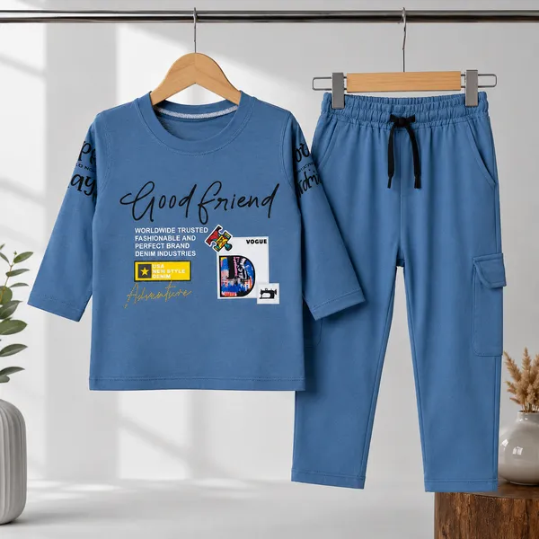 BM_KIDS_FULL_SLEEVE_"GOOD_FRIEND"_T-SHIRT_&_TRACK_PANT_SET