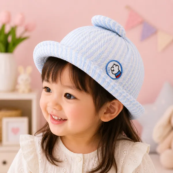 Kids_Summer_Stripe_Bucket_Hat_for_Boys_&_Girls