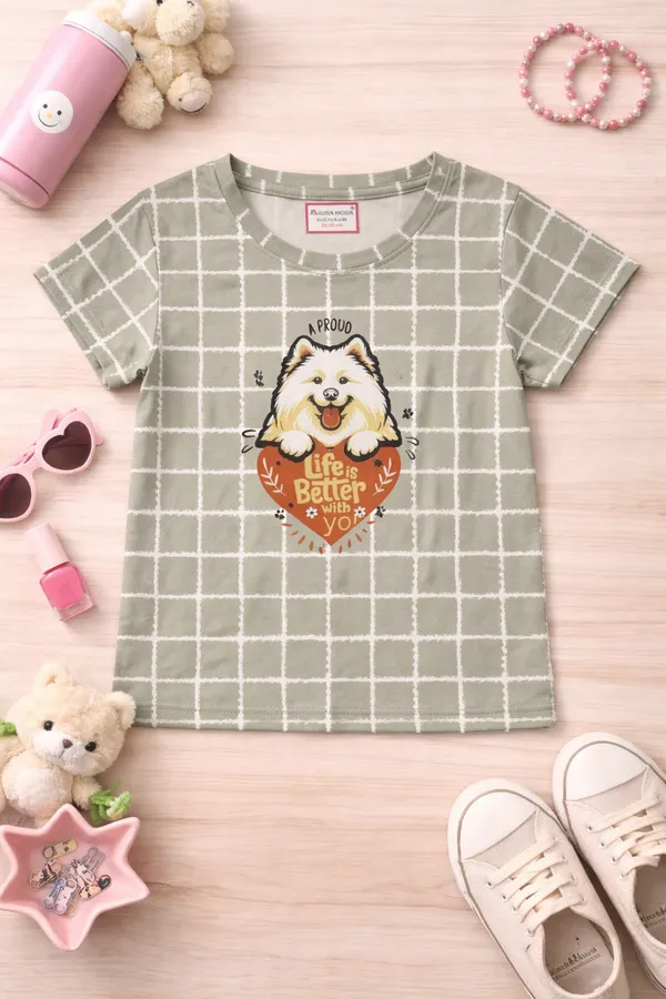 Aura_Moda_Kids_Premium_T-Shirt_&_Capri_Set_(3/4th)_Soft_&_Comfortable_Outfit