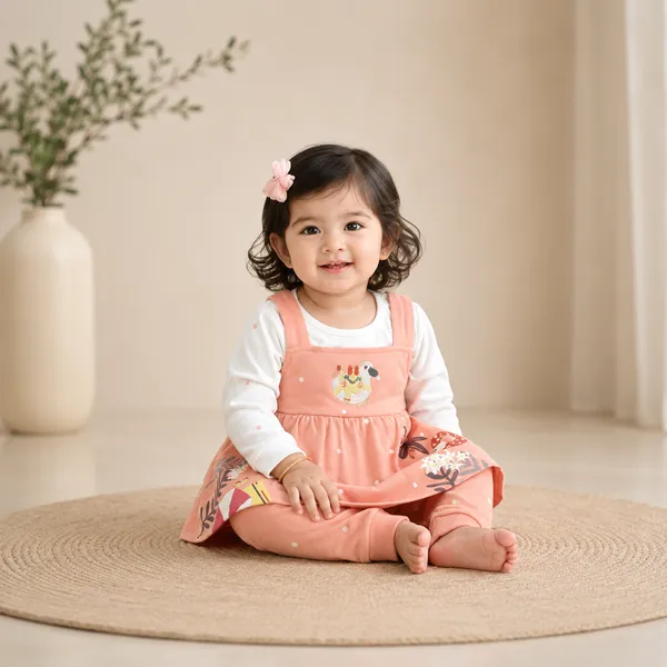 KARNIKA_FOREST_FRIENDS_FROCK_SET__(3_PC_SET)