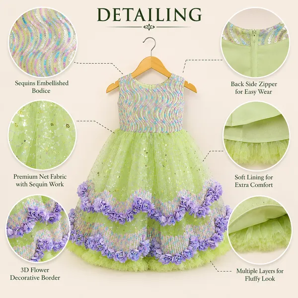 Girls_Lime_Green_Sequin_Party_Wear_Gown_|_Sleeveless_Net_Princess_Dress_with_3D_Floral_Appliqu�_|_Fancy_Birthday_&_Wedding_Dress_for_Girls