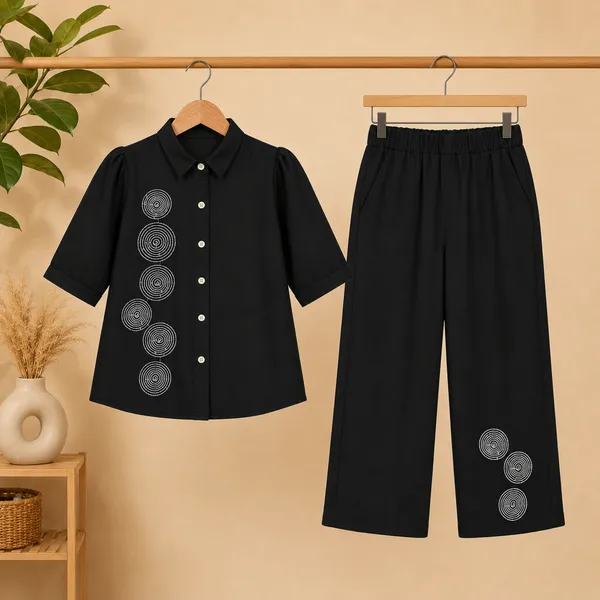 Rich_Rang_Girls_Embroidered_Circle_Design_Shirt_&_Palazzo_Co-Ord_Set