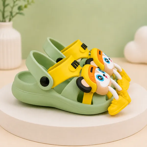 Kids_Cartoon_Monkey_Charm_EVA_Clogs_|_Lightweight_Soft_Slip-On_Sandals_for_Boys_&_Girls