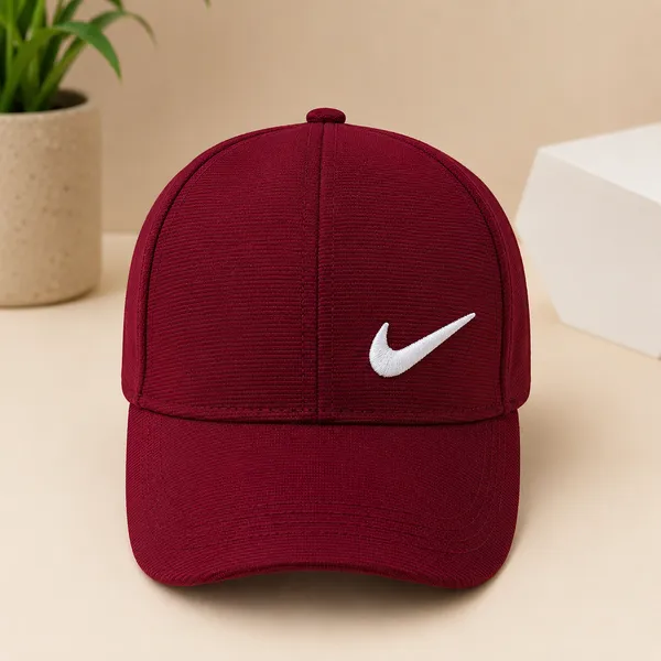 Kids_Nike_Style_Sports_Baseball_Cap_for_Boys_&_Girls_|_Adjustable_Cotton_Summer_Sun_Cap_|_Mehroon