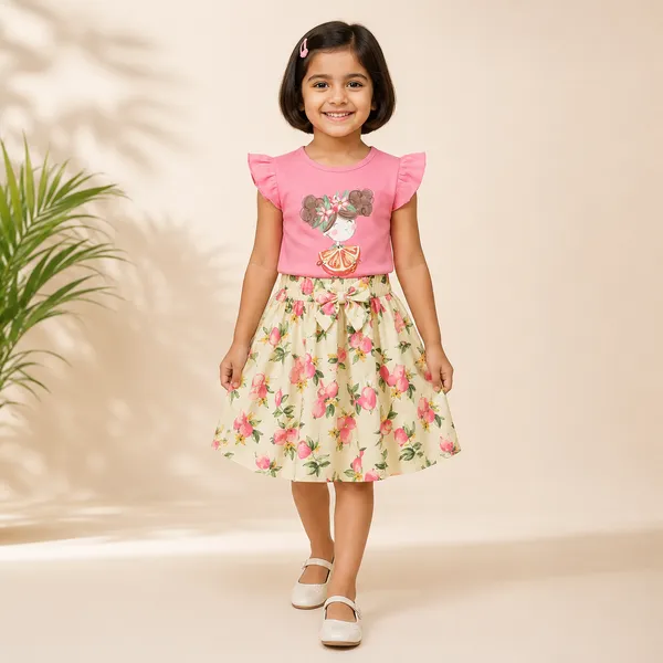 Annie_Girls_Summer_Printed_Top_&_Skirt_Set_Sweety_Cup_Friends_Club