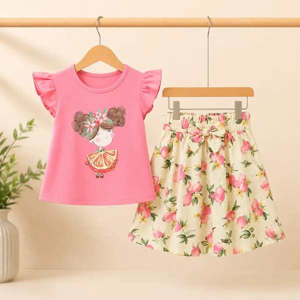 Annie_Girls_Summer_Printed_Top_&_Skirt_Set_Sweety_Cup_Friends_Club