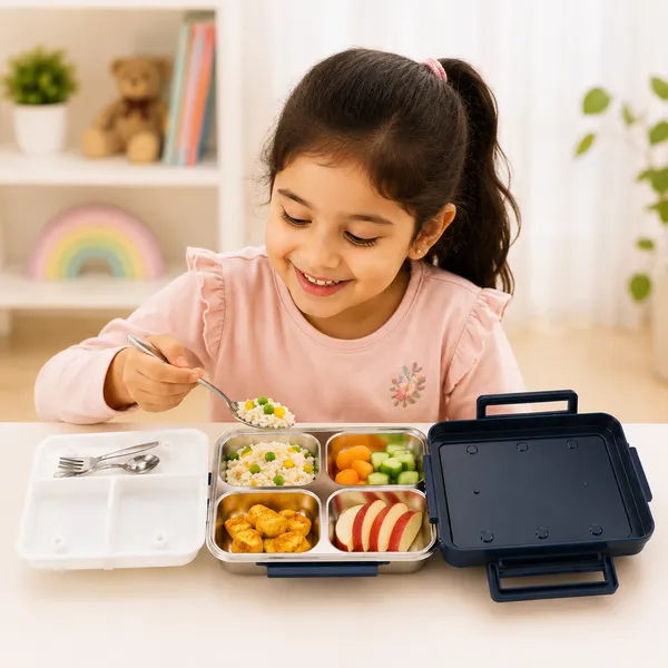 4_Compartment_Stainless_Steel_Kids_Lunch_Box_with_Spoon_&_Fork
