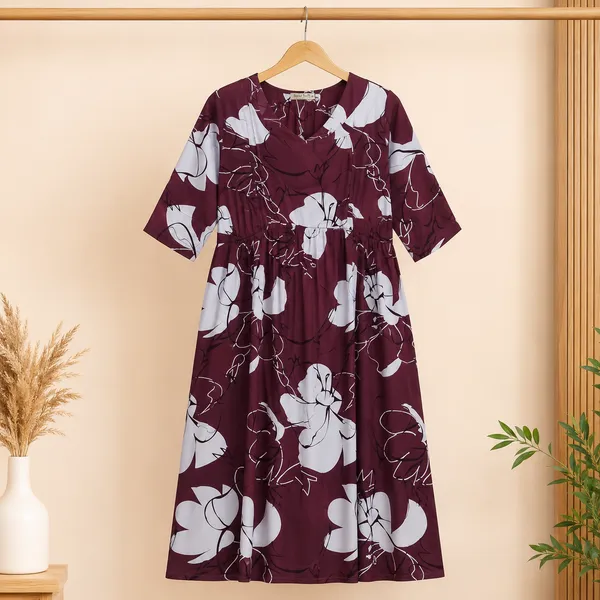 Women's_Maternity_Feeding_Night_Gown_|_Soft_&_Breathable_Cotton_Printed_Nursing_Dress_with_Hidden_Feeding_Zip_|_Half_Sleeve_Lounge_Wear_|_Brown