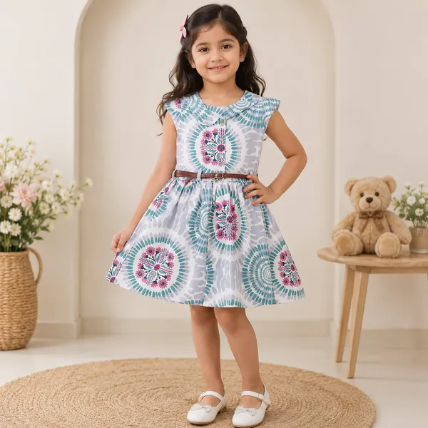 Girls_Printed_Cotton_Fit_&_Flare_Dress_|_Soft_&_Comfortable_Casual,_Party_&_Summer_Wear_Dress_for_Girls_|_Stylish_A-Line_Kids_Dress_with_Belt