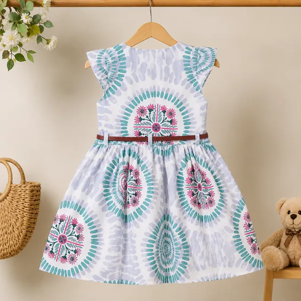 Girls_Printed_Cotton_Fit_&_Flare_Dress_|_Soft_&_Comfortable_Casual,_Party_&_Summer_Wear_Dress_for_Girls_|_Stylish_A-Line_Kids_Dress_with_Belt