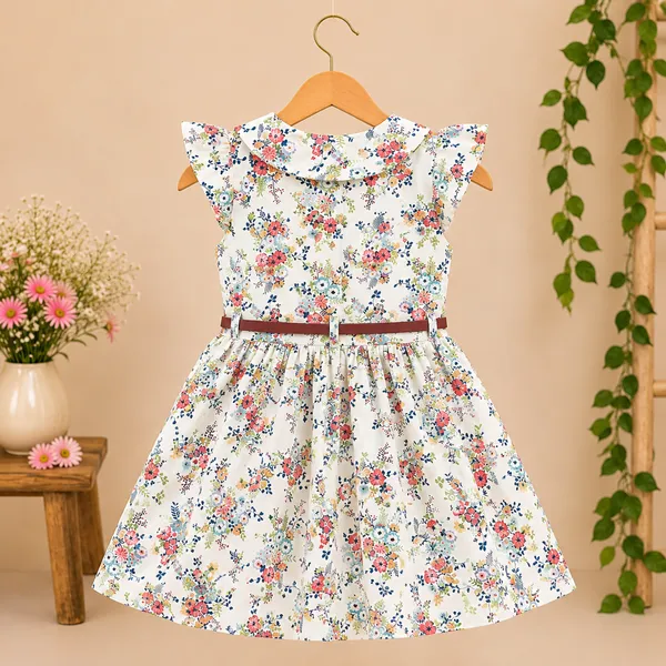 Girls_Floral_Printed_Cotton_Fit_&_Flare_Dress_|_Soft_&_Comfortable_Casual,_Party_&_Summer_Wear_Dress_for_Girls_|_Stylish_A-Line_Kids_Dress_with_Belt