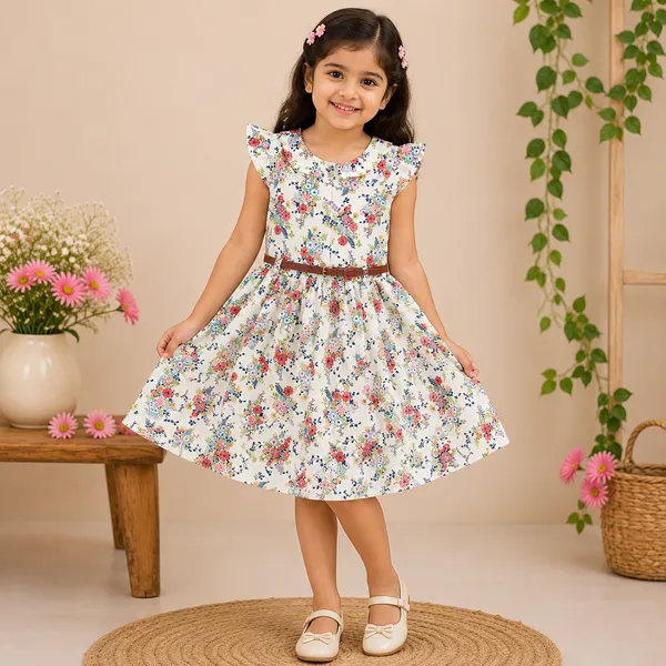 Girls_Floral_Printed_Cotton_Fit_&_Flare_Dress_|_Soft_&_Comfortable_Casual,_Party_&_Summer_Wear_Dress_for_Girls_|_Stylish_A-Line_Kids_Dress_with_Belt