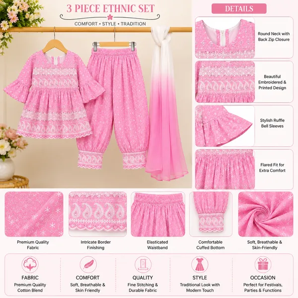 Girls_Embroidered_Ethnic_Frock_with_Dhoti_Pants_&_Dupatta_|_3_Piece_Traditional_Outfit_for_Kids