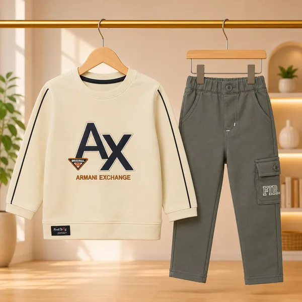 FIRST_DAY_AX_ARMANI_EXCHANGE_BOYS'_SWEATSHIRT_&_PANT_SET