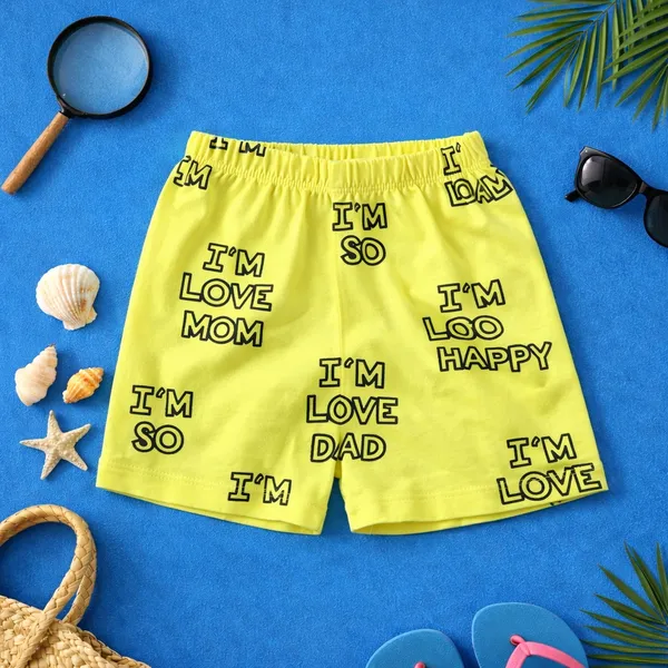 Mini_Donuts_Kids_Cotton_T-Shirt_&_Shorts_Set_I_am_So_Happy_Printed_Co-ord_Outfit