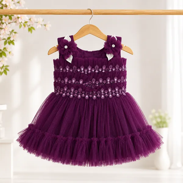 PRIYA_WINE_RED_PRINCESS_NET_PARTY_FROCK