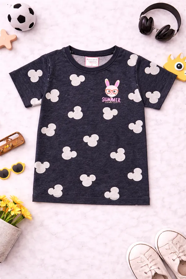 Aura_Moda_Girls_Premium_Jacquard_T-Shirt_&_Capri_Set_(3/4th)_Textured_Stylish_Outfit