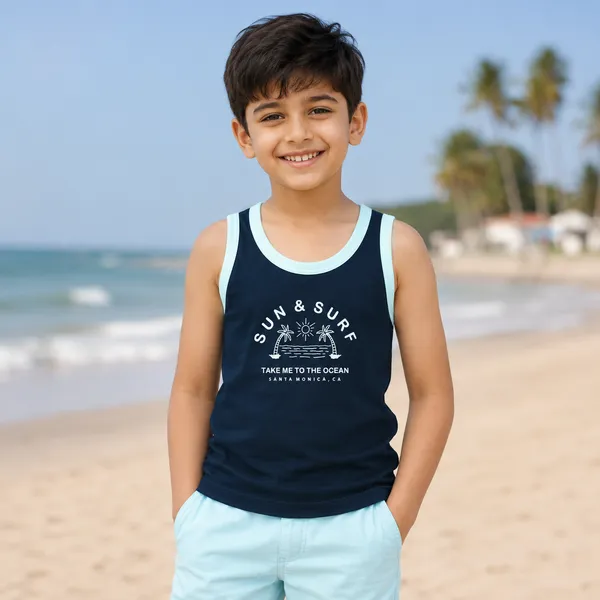 Boys_Navy_Blue_Cotton_Sleeveless_Vest_|_Sun_&_Surf_Beach_Print_Round_Neck_Tank_Top_|_Soft_Everyday_Innerwear_for_Kids