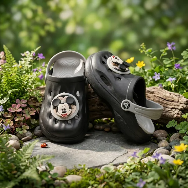 Kids_Cartoon_Frog_Garden_Clogs_|_Lightweight_EVA_Clogs_with_Adjustable_Back_Strap_|_Soft_Cushioned_Anti-Slip_Casual_Sandals_for_Boys_&_Girls_|_Beige_&_Olive_Green