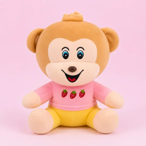 Cute_Monkey_Plush_Soft_Toy_for_Kids_|_Strawberry_Teddy_Bear_Doll_|_Ultra_Soft_Cuddly_Stuffed_Animal_Gift