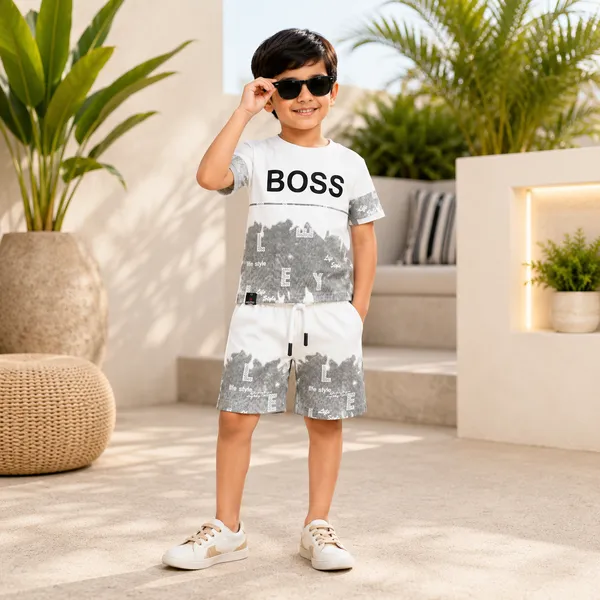 LIFE_STYLE_TRENDY__BOSS__PRINT_BOYS_T-SHIRT_&_SHORTS_SET___PREMIUM_STREET_STYLE_COLLECTION